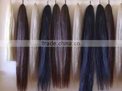 White Brown Black Color Horse Hair for brush tail extensions