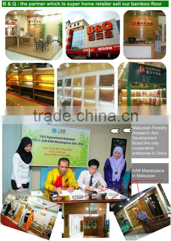 20mm Dark Carbonized Color matt Finish outdoor strand woven bamboo tile floor products hot sale 2013