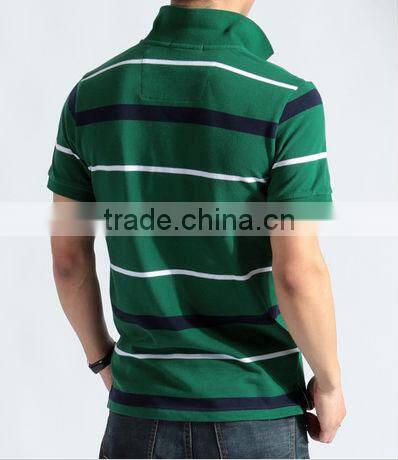 Yarn-dyed men pique polo shirt