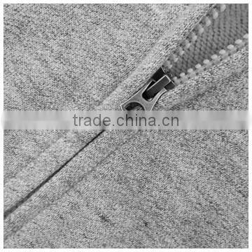 95/5 Cotton/Spandex Enzyme Wash YKK Zipper Hood Wholesale Plain Hoodies Men