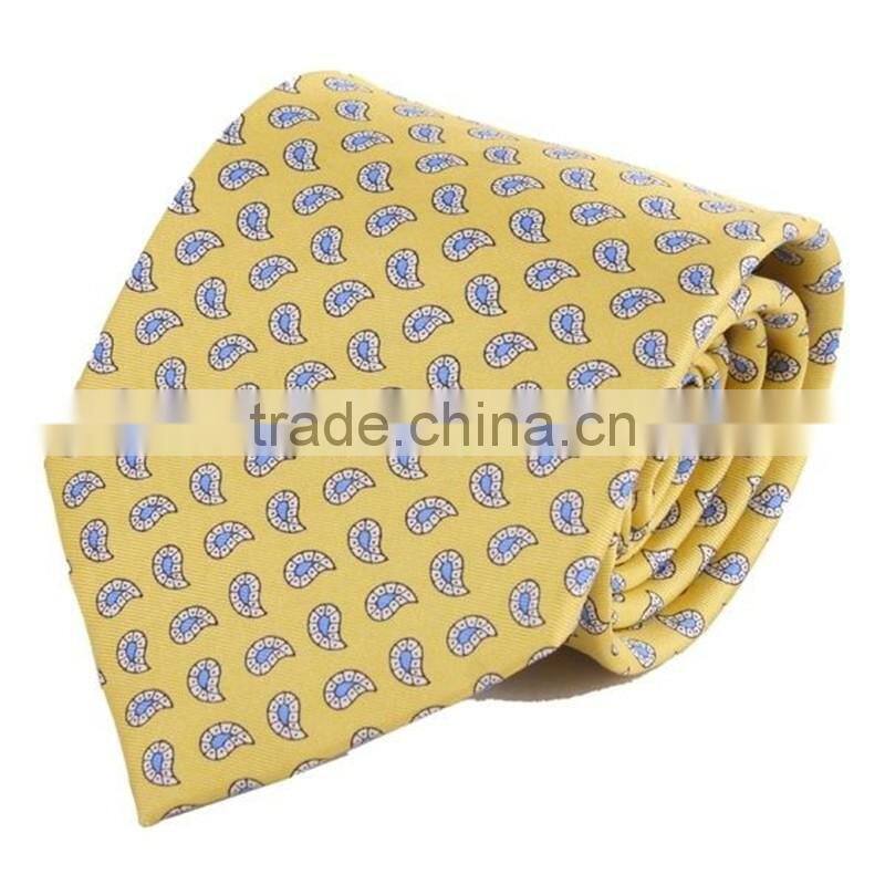 Custom polyester silk necktie dropship