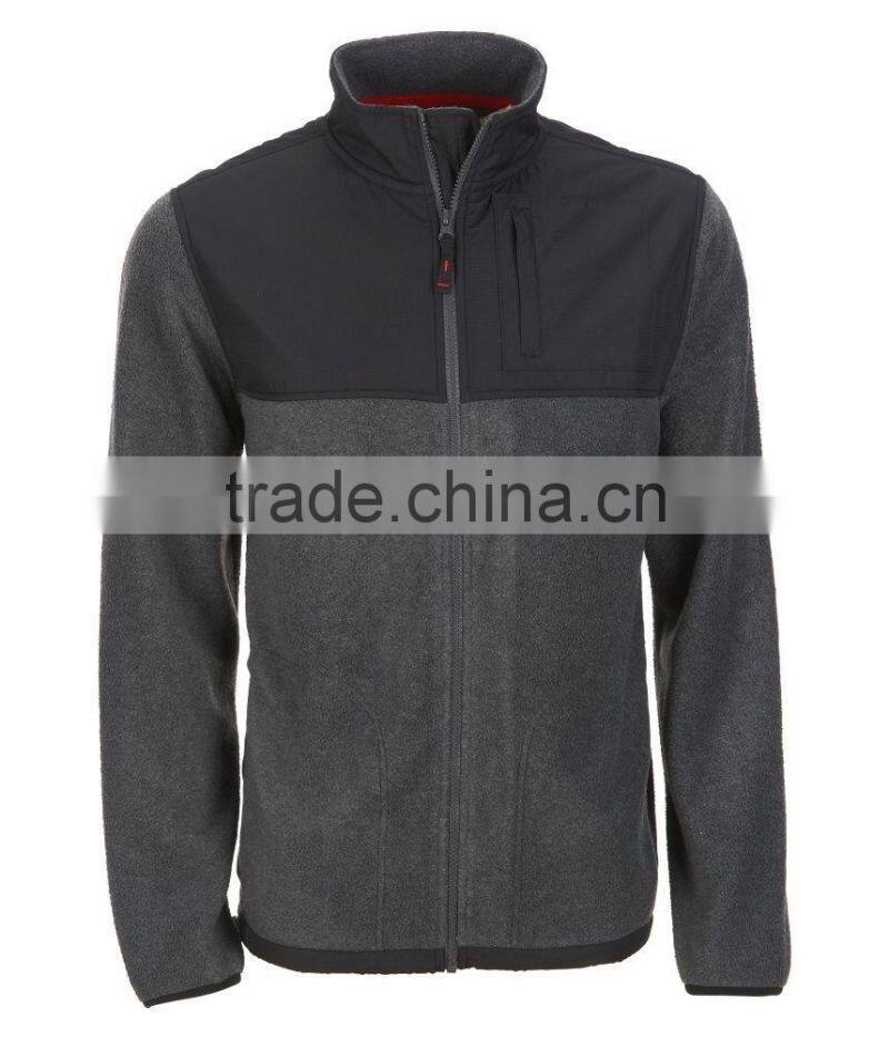 Mens Full Zip up Fleece Jacket Sweatshirt