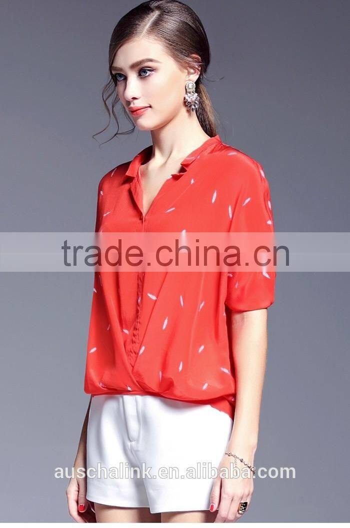 custom short leeve loose new fashion pattern shirts lowest price