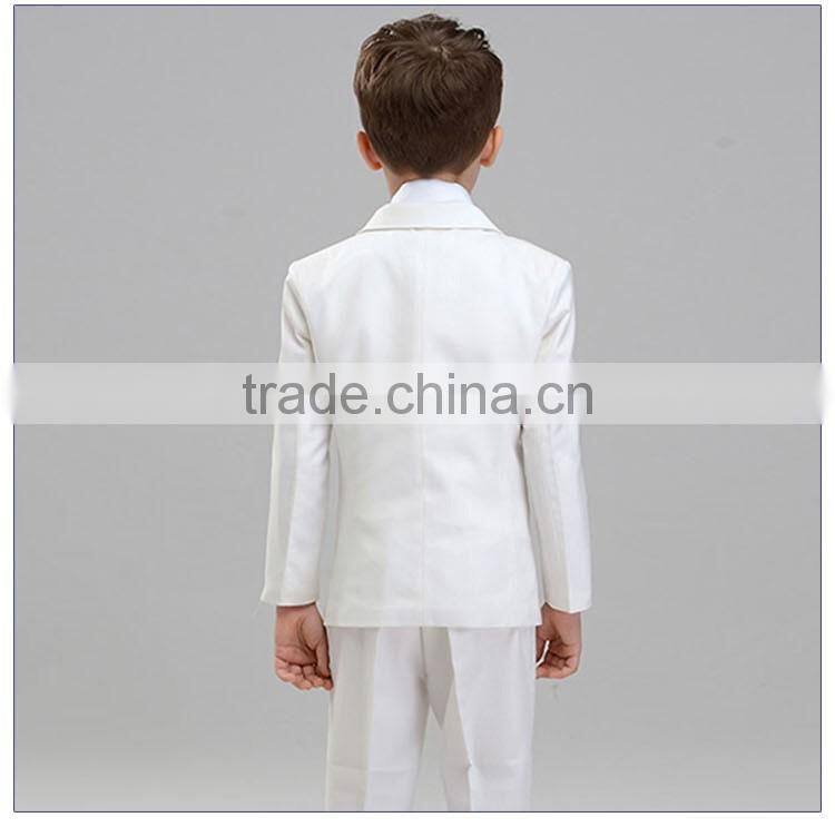 Customize Kids White Formal Coat Pant Dress Suit