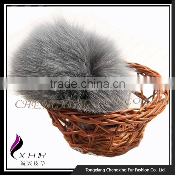 CX-A-05B Colourful Cute Promotional Fox Fur Ball Keychain