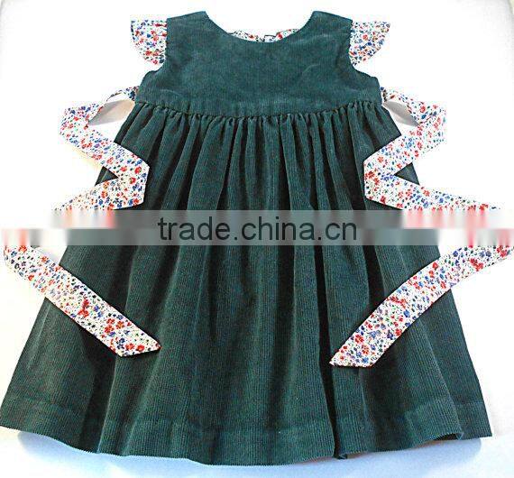 High quality 100%cooton kids clothes green gingham bubble wholesale newborn baby clothes romper