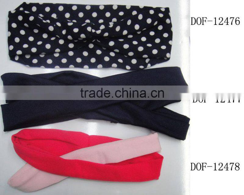 Fashion new Hot jersey designer cotton hairband