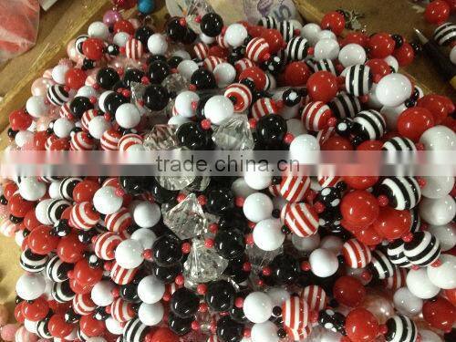 little girl Chunky bead necklace and bracelet sets, children bubblegum beaded jewelry set, children holiday, festival jewelry