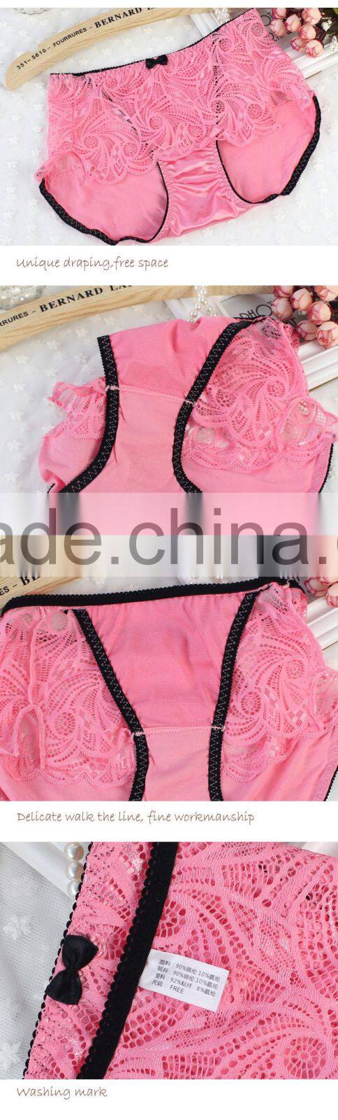 New night nylon spandex sexy little girls underwear girls sweet fit pants for women sexy lace mature underwear