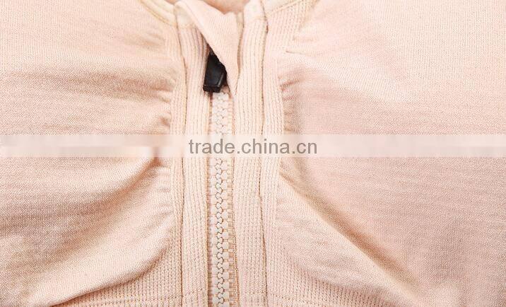 zm10843a Professional shock running sports bra front zipper without rims wholesale yoga underwear