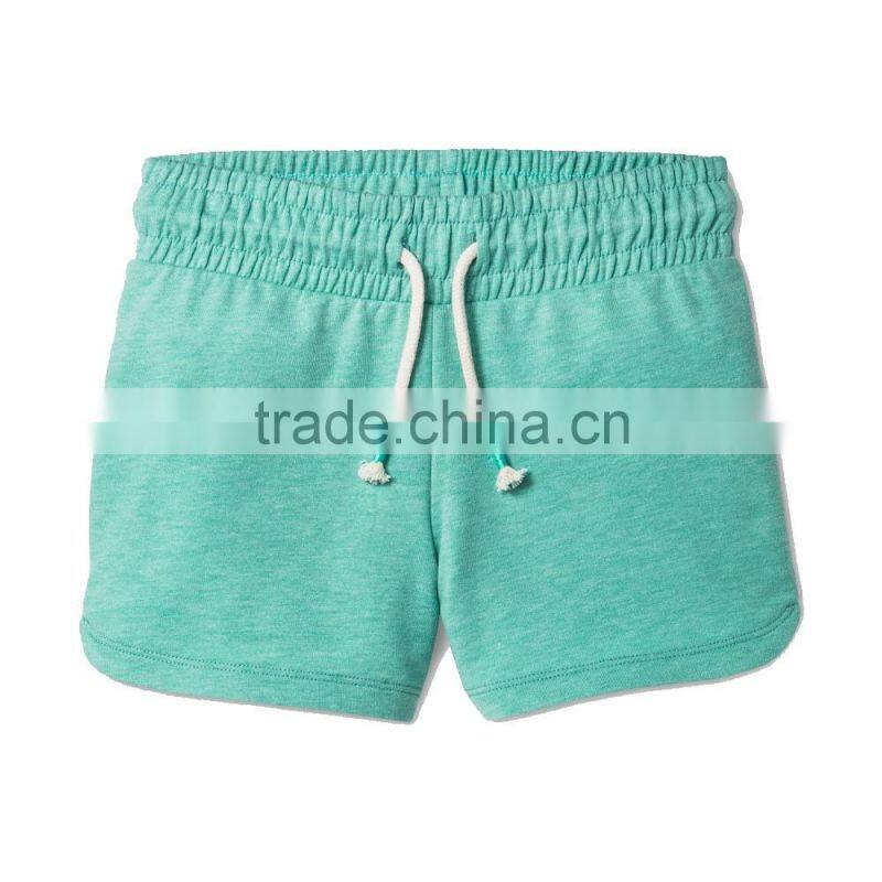 Hot selling 2017 wholesale knit baby clothes girls shorts sweet child clothing pull on