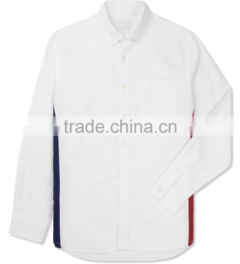 White Oxford Colorblock Shirt