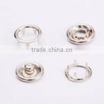 Metal Silver Ring Snap Button