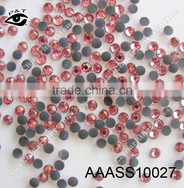 Hot fix Rhinestone SS10 Lt Rose Color Crystals for Clothing Garment