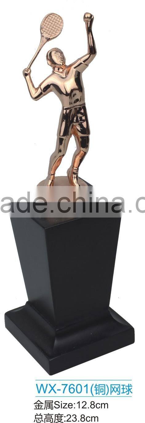 New design metal badminton trophy for winner