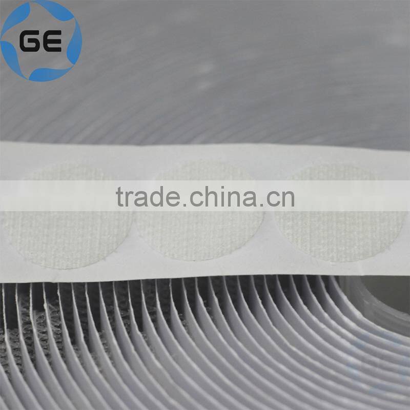 High Quality Self-Adhesive Nylon Hook and Loop Dots with Release Paper Customized Round Sticky Dot with Back Hot Melt Glue