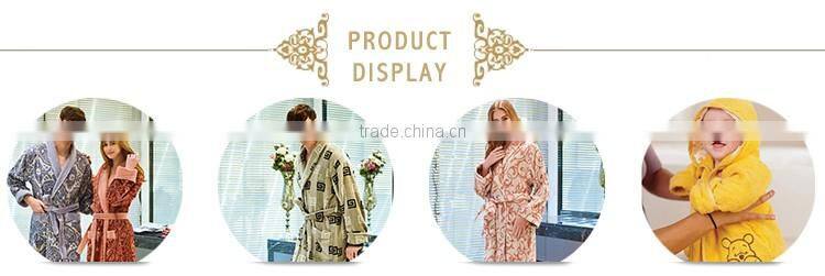100% Cotton Men Bathrobe, Warm Winter Men Bathrobe