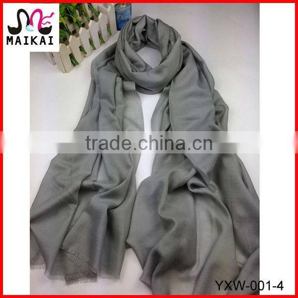 Wholesale 2014 winter hot fashion 100% wool blue scarf