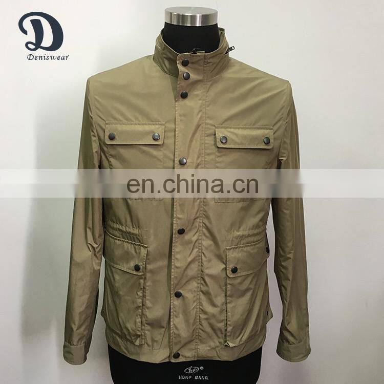 Custom design mans stand collar bomber jacket