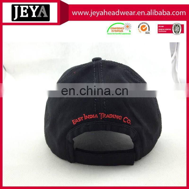 New custom cotton baseball caps and sport hats with hook and loop fastener