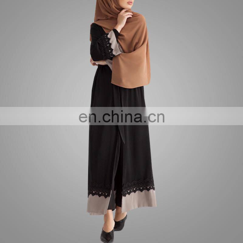 Names Of Ladies Abaya Simple Style Dubai Kaftans New Model Girls Image Islamic Clothing Good Quality Lace Applique Kimono Abaya