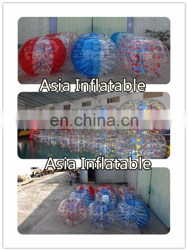 2017kids and adult clear bubble football inflatable bumpball soccer