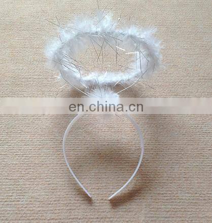 feather angel halo headband for party decoration