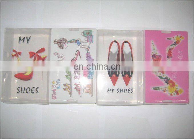 clear plastic shoe box with handle
