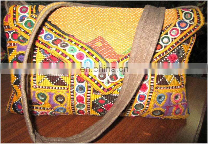 Handmade Vintage Banjara Clutch bags in aged look