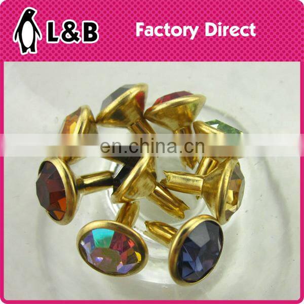 double cap head metal decorative rivets for shoes bag clothing