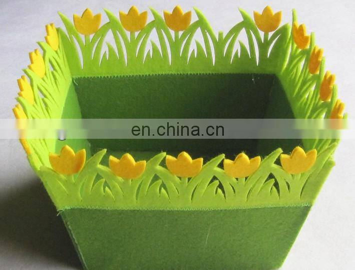 custom felt storage basket