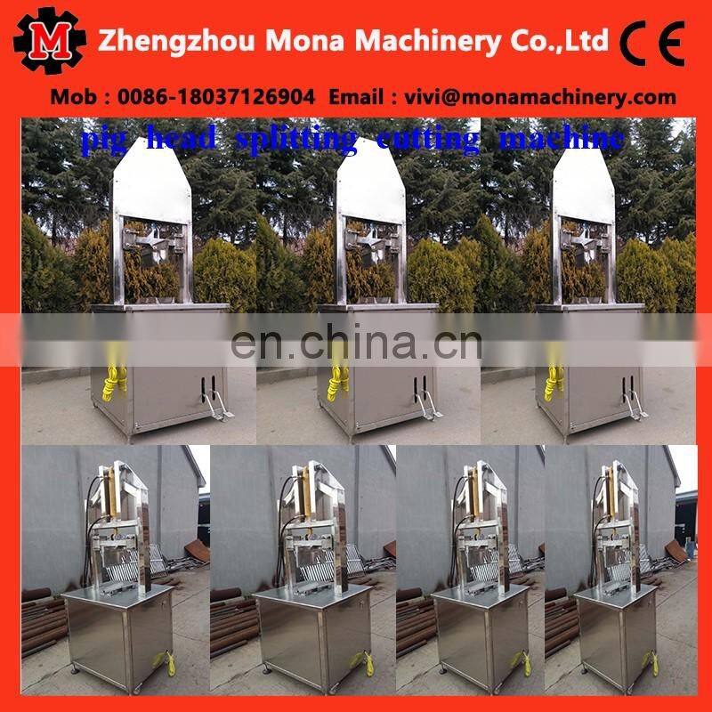 pig cow head splitting machine / cattle cutting equipment(skype:monamachinery)