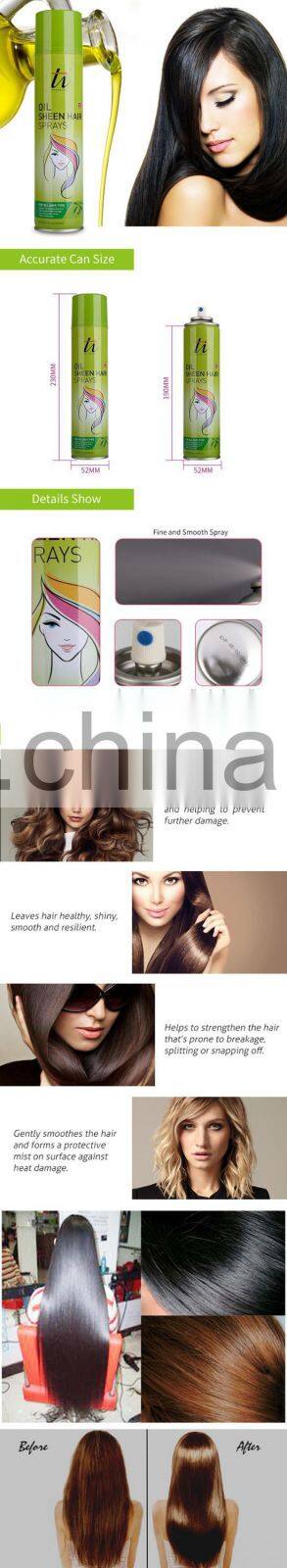 Olive Oil Sheen Hair Spray, Nourishing Sheen Hair Spray for Salon and Home, Professional Glitter Anti-Frizz Spray for Hair