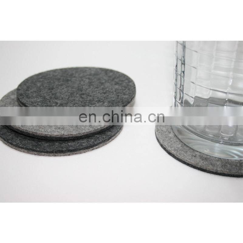 Various shapes 100% polyester 3mm felt coaster