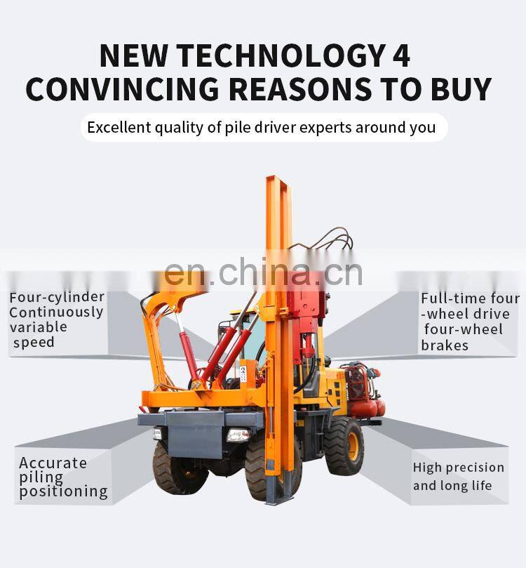 hydraulic guardrail mini pile driver machine for sale price