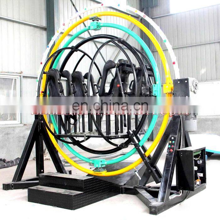 Hotfun Amusement Park Playground Rides Human Gyroscope for sale