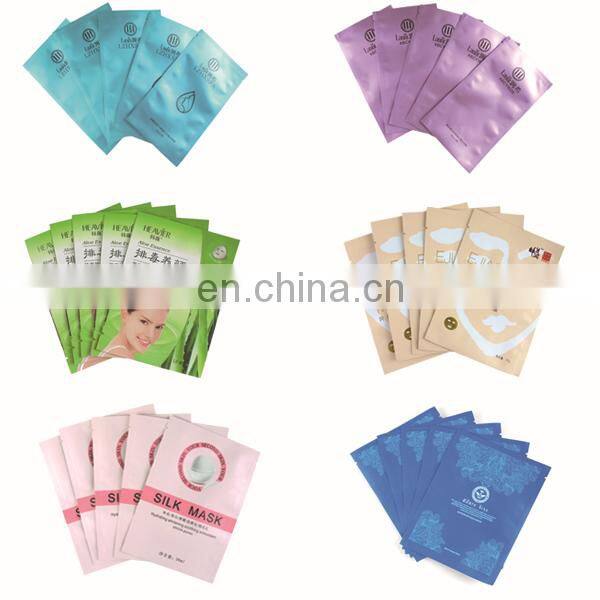 Gold Printed Cosmetic Sealed Bag Small Size Tea Sachet Food Plastic Snack Heat Seal Gravure Printing Three Side Sealed Bag