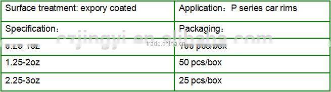 PB uncoated clamp wheel weight/car rim balancer