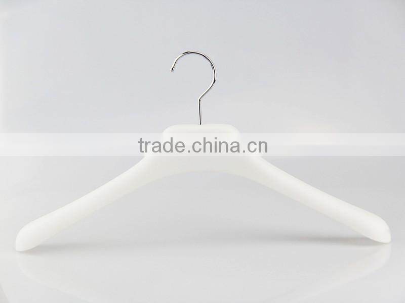 IMY-441 white high end plastic hanger for jacket