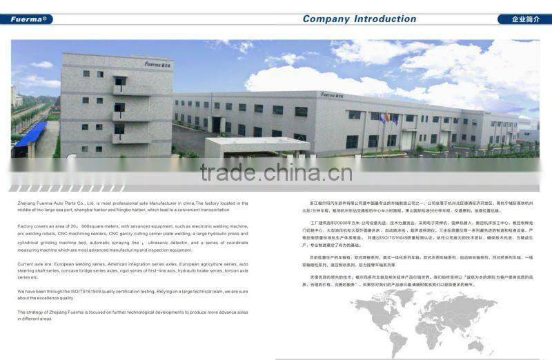 Torsion Trailer Axle Without Brake