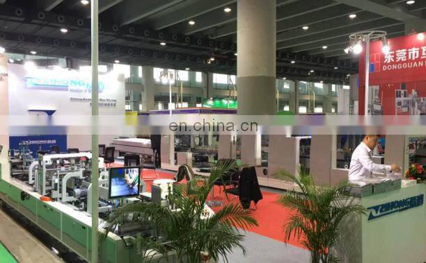 Automatic folder gluer machine for different paper boxes making folding