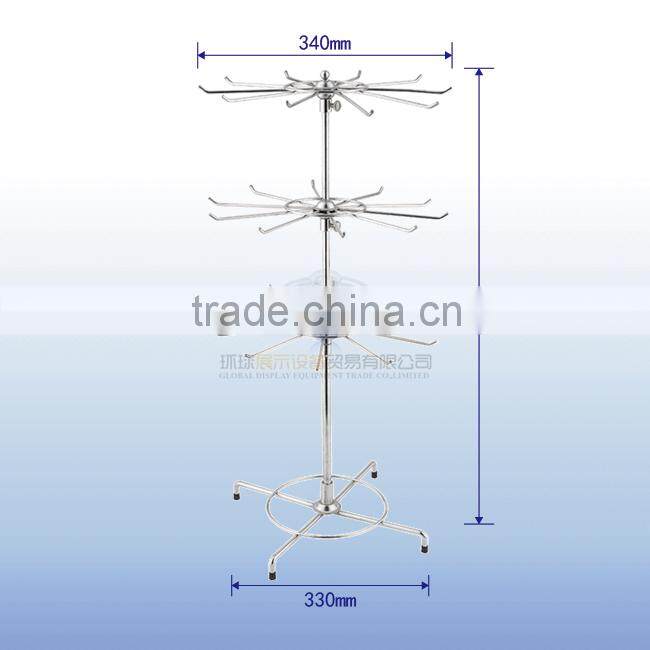 Elegant countertop jewelry display rack with 3 tiers
