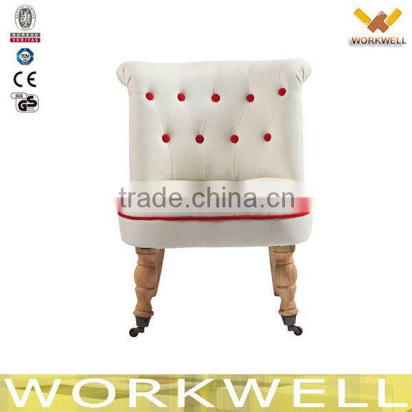 WorkWell white antique classic children chair Kw-D4047-2