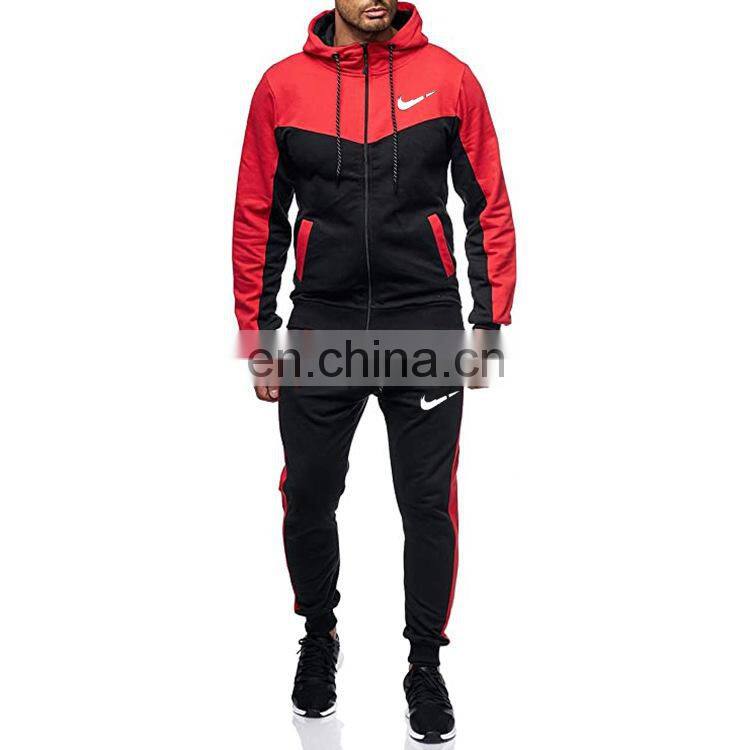 2021 foreign trade autumn and winter outdoor sports suit large size men's casual loose two-piece men's jogging suit