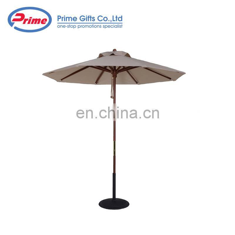 Professional Advertising Cheap Wooden Beach Umbrella Outdoor