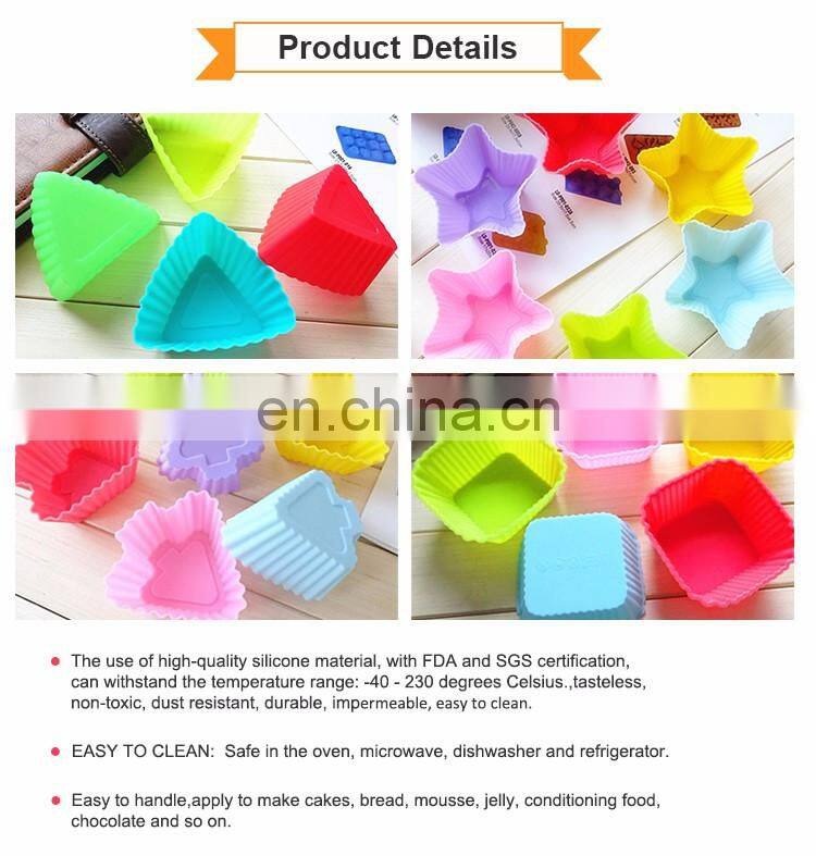 Cute Different Shapes Colorful Silicone Pudding And Jelly Baking Mold