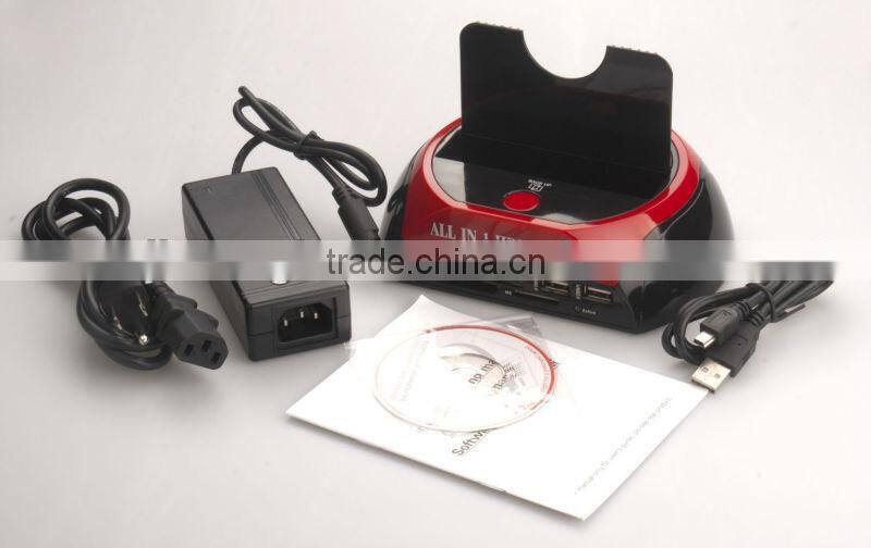 USB 3.0dual bay( IDE+ SATA) HDD Docking Station Dock with