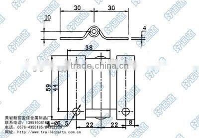 01216 Trailer hinge for gate