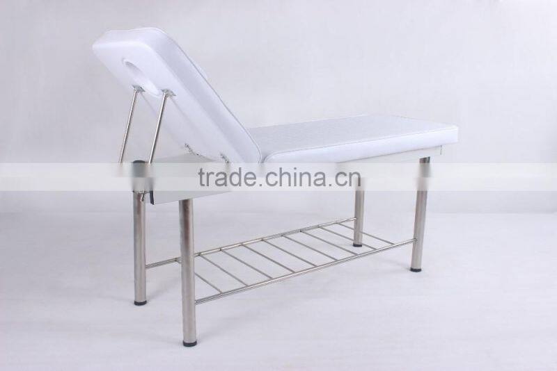 beauty salon furniture adjustable facial beds with pillow and headrest