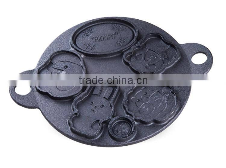 TRIONFO cartoon cast iron circle animal cake mould/pan